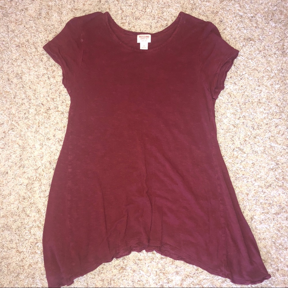 Flowy red tee